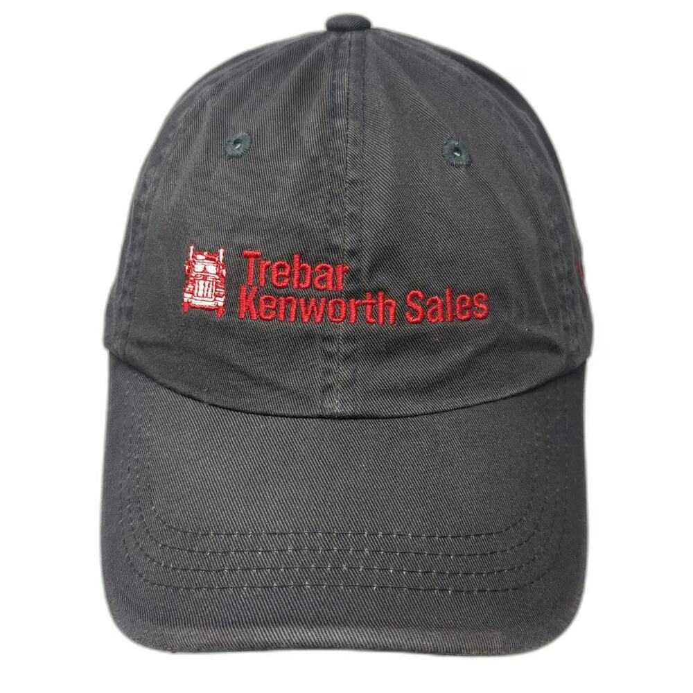 Port Authority Trebar Kenworth Sales Gray One Size Baseball Cap Strapback Hat